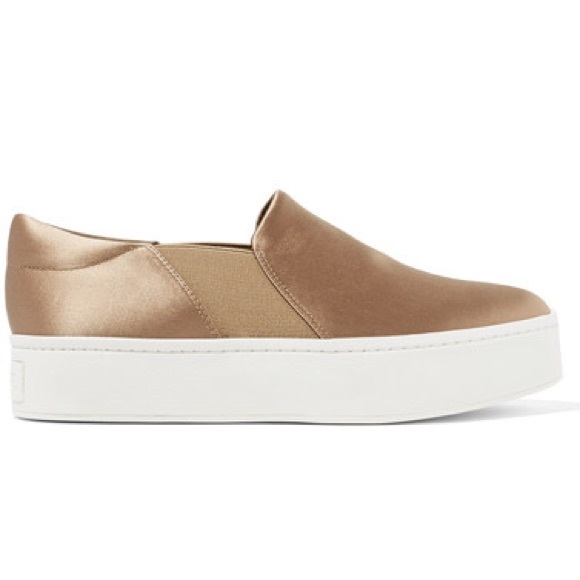 Vince Shoes - NEW Vince Warren Fawn Satin Sneakers